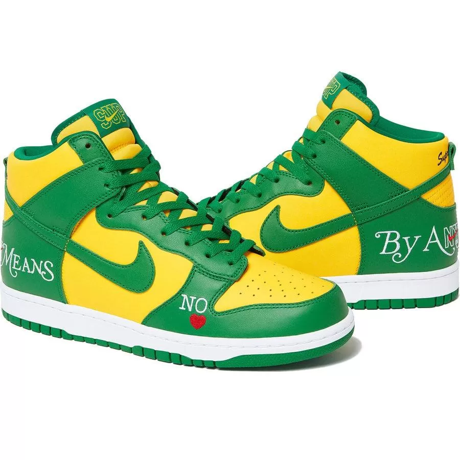 Supreme/Nike SB Dunk High (Yellow)