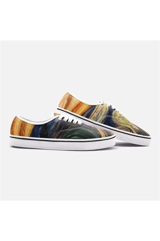 The Scream Unisex Canvas Sneakers