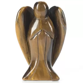 Tiger Eye Angel 3'' Natural Gemstone Carving