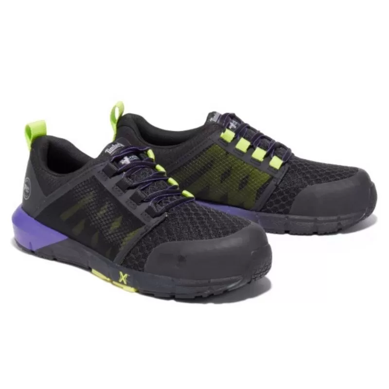 Timberland PRO Radius Women's Athletic Composite Toe Work Shoe TB0A285Z001 - Black/Purple