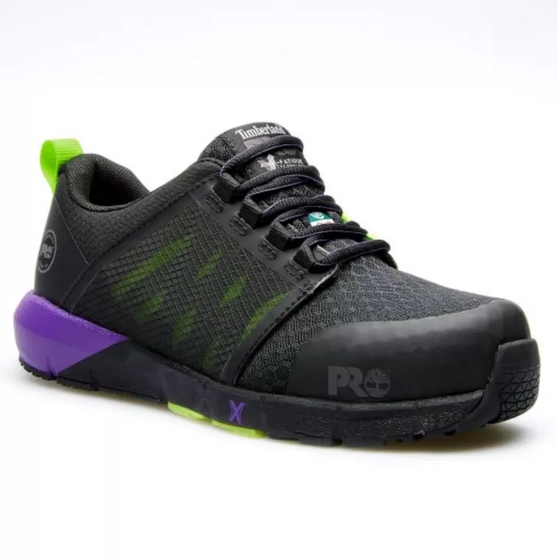 Timberland PRO Radius Women's Athletic Composite Toe Work Shoe TB0A285Z001 - Black/Purple