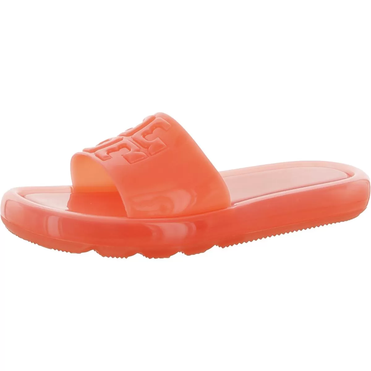 Tory Burch Womens Bubble Jelly Logo Slide Jelly Sandals