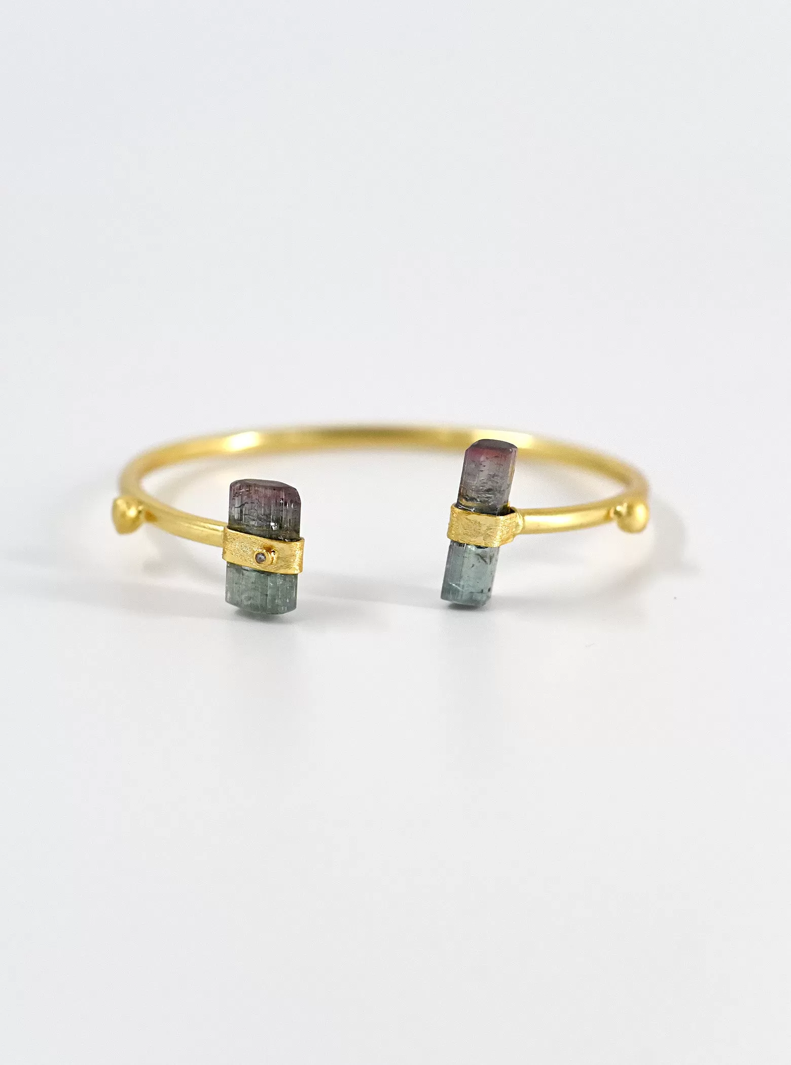 Tourmaline Double Side Bar Bracelet