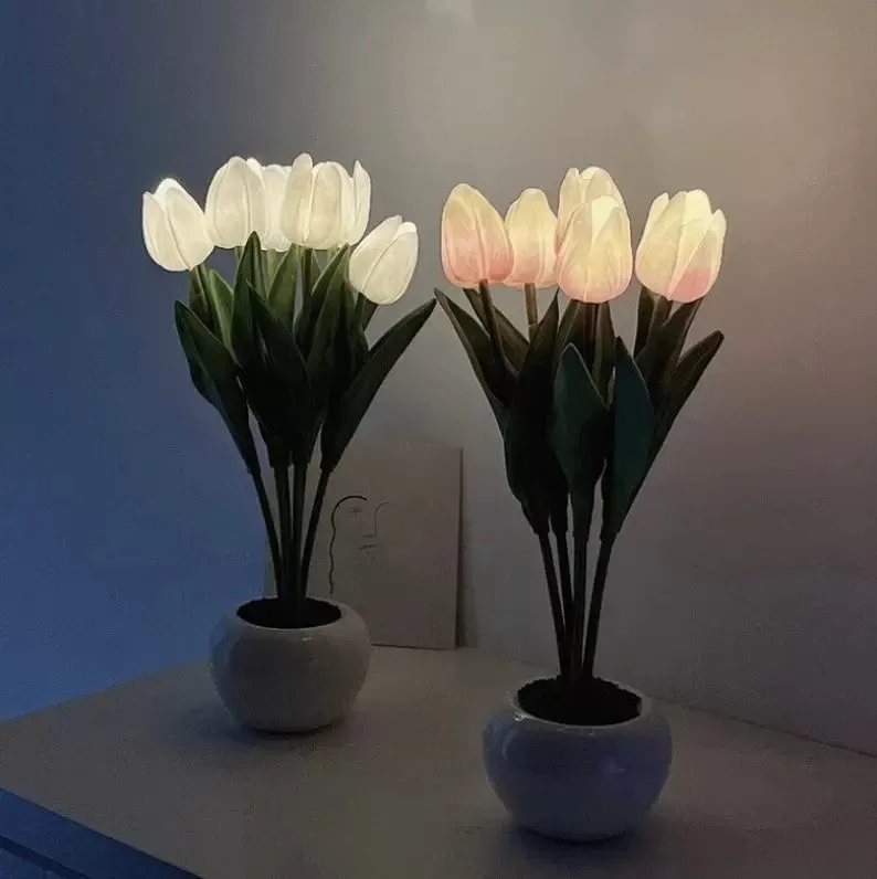 Tulip Lamp Night Light 6 PCS LED - Moon