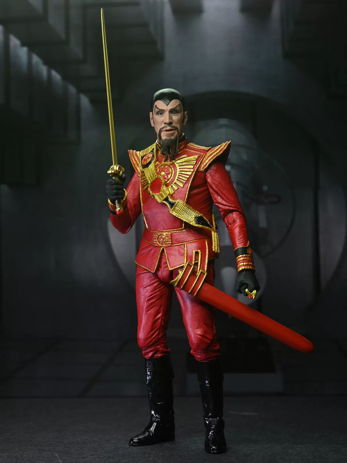 Ultimate Ming (Red Military Outfit) - King Features 7” Action Figure - Flash Gordan 1980 - NECA Collectibles