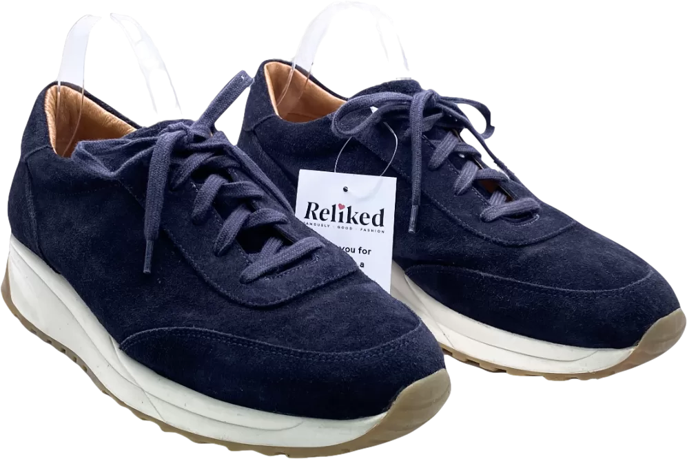 unseen Blue Suede Navy Trainers UK 9 EU 43 👞