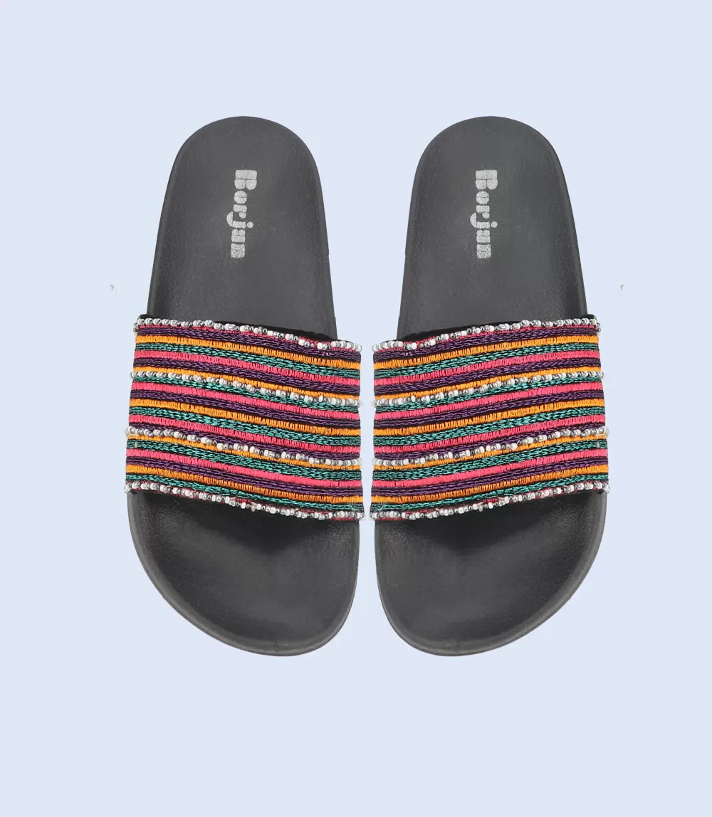 W9806-BLACK-Women Slipper