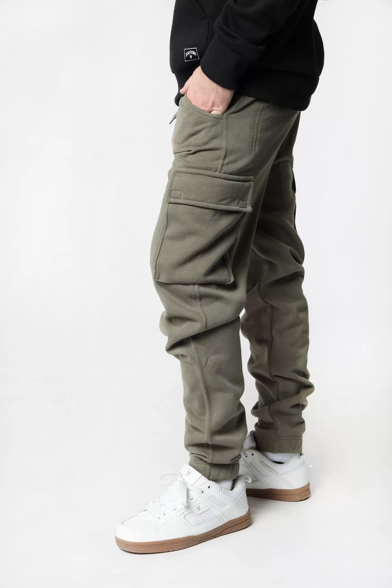 West49 Mens Fleece Cargo Jogger