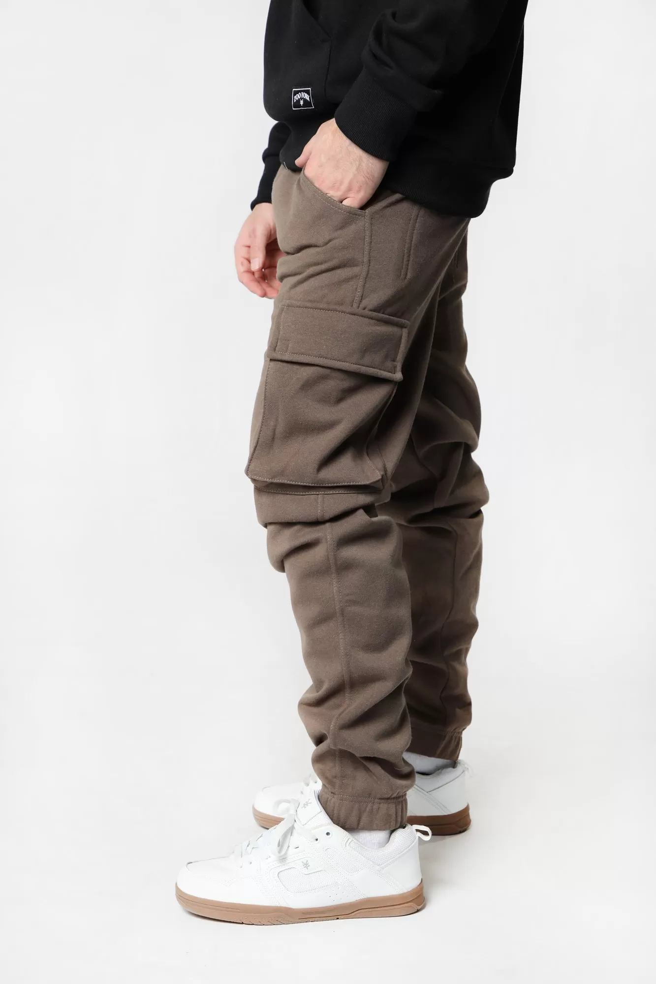 West49 Mens Fleece Cargo Jogger