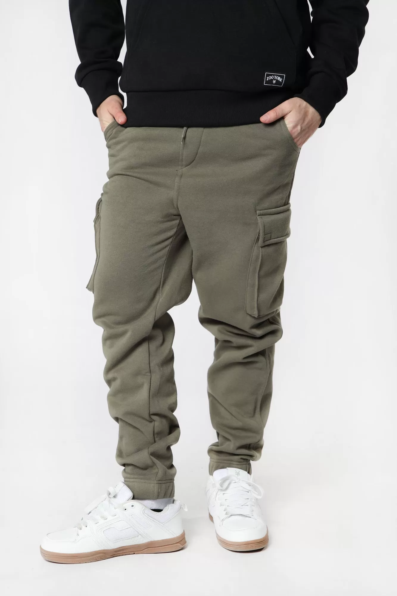 West49 Mens Fleece Cargo Jogger