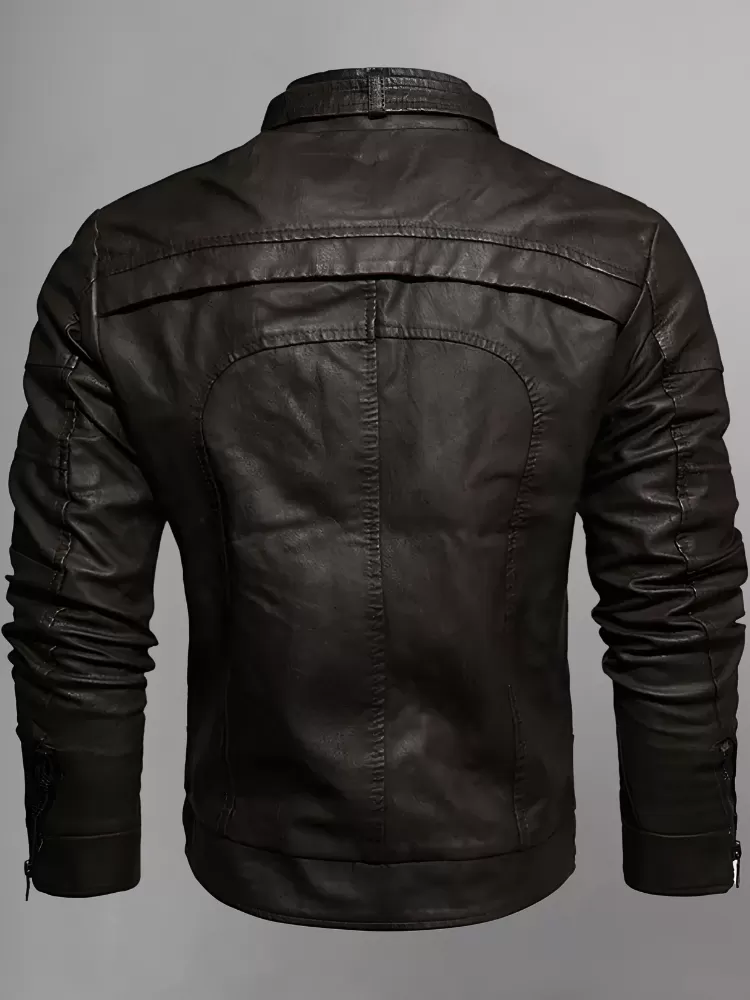 Wilmer Black Leather Jacket