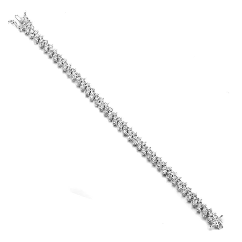 Womens Fashion Cubic Zirconia Bridal Wedding Bracelet