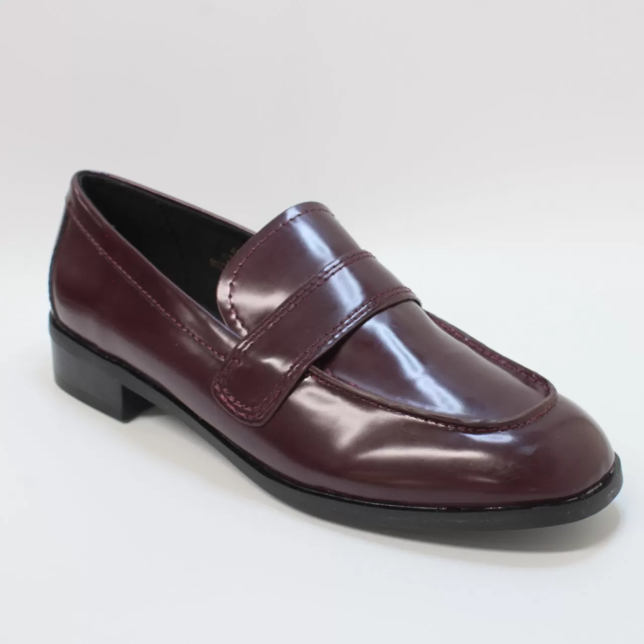 Womens Office Framed Loafers Burgundy