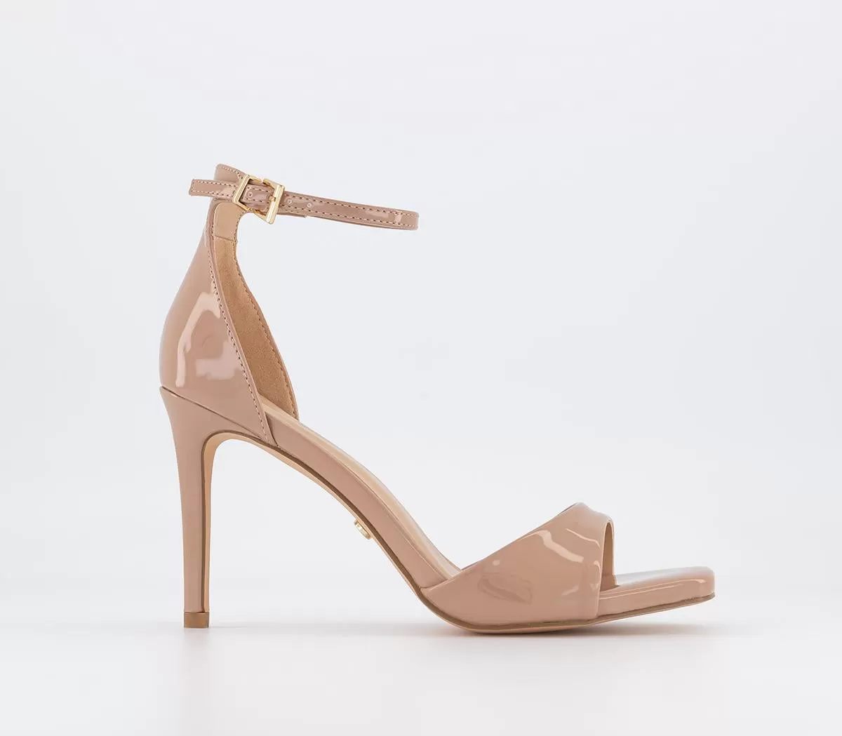 Womens Office Hustle Barely There Stiletto Sandals Nude