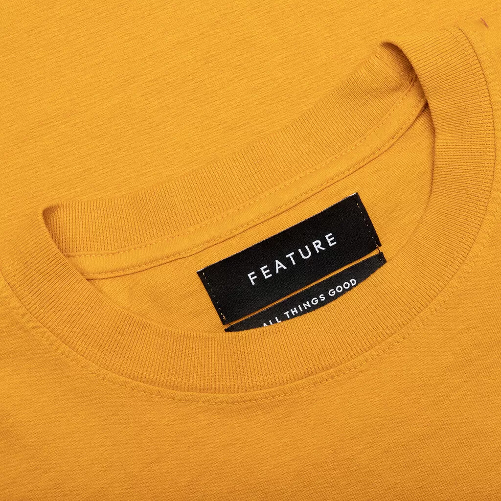 Wynn Logo Lock Up Tee - Golden Yellow